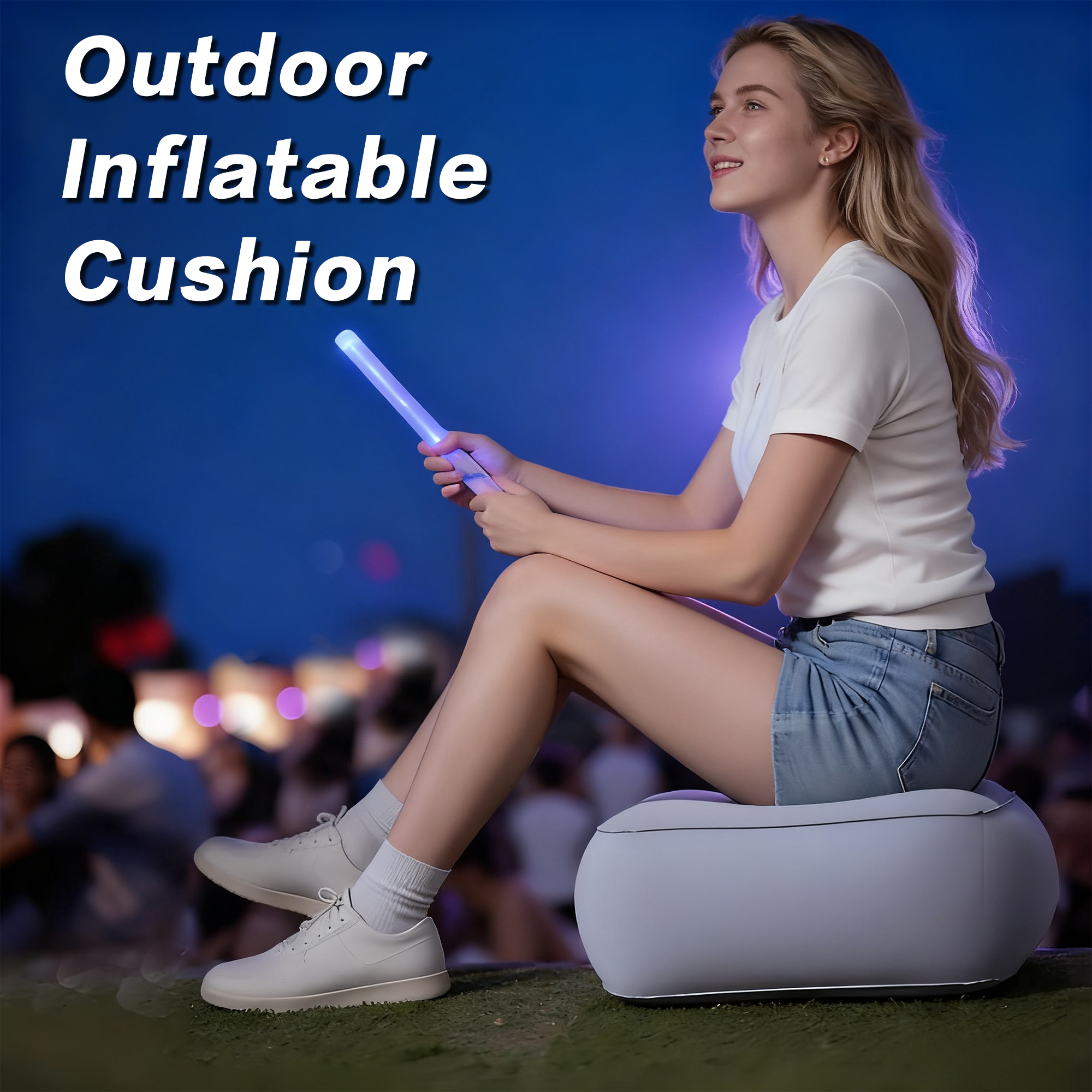 Office Footrest Cushion - Inflatable Foot Rest Pillow for Air