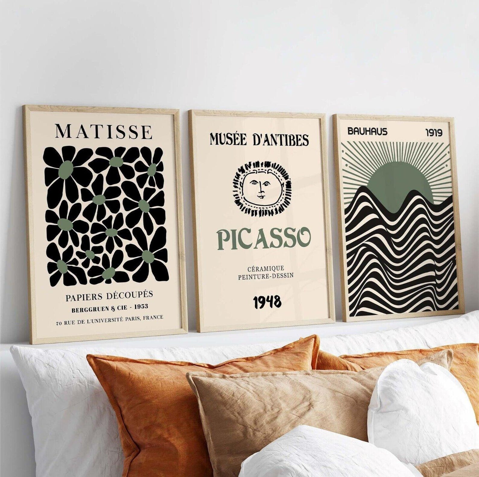 Office Furniture Direct - 3pcs/set Retro Matisse Canvas Wall Art