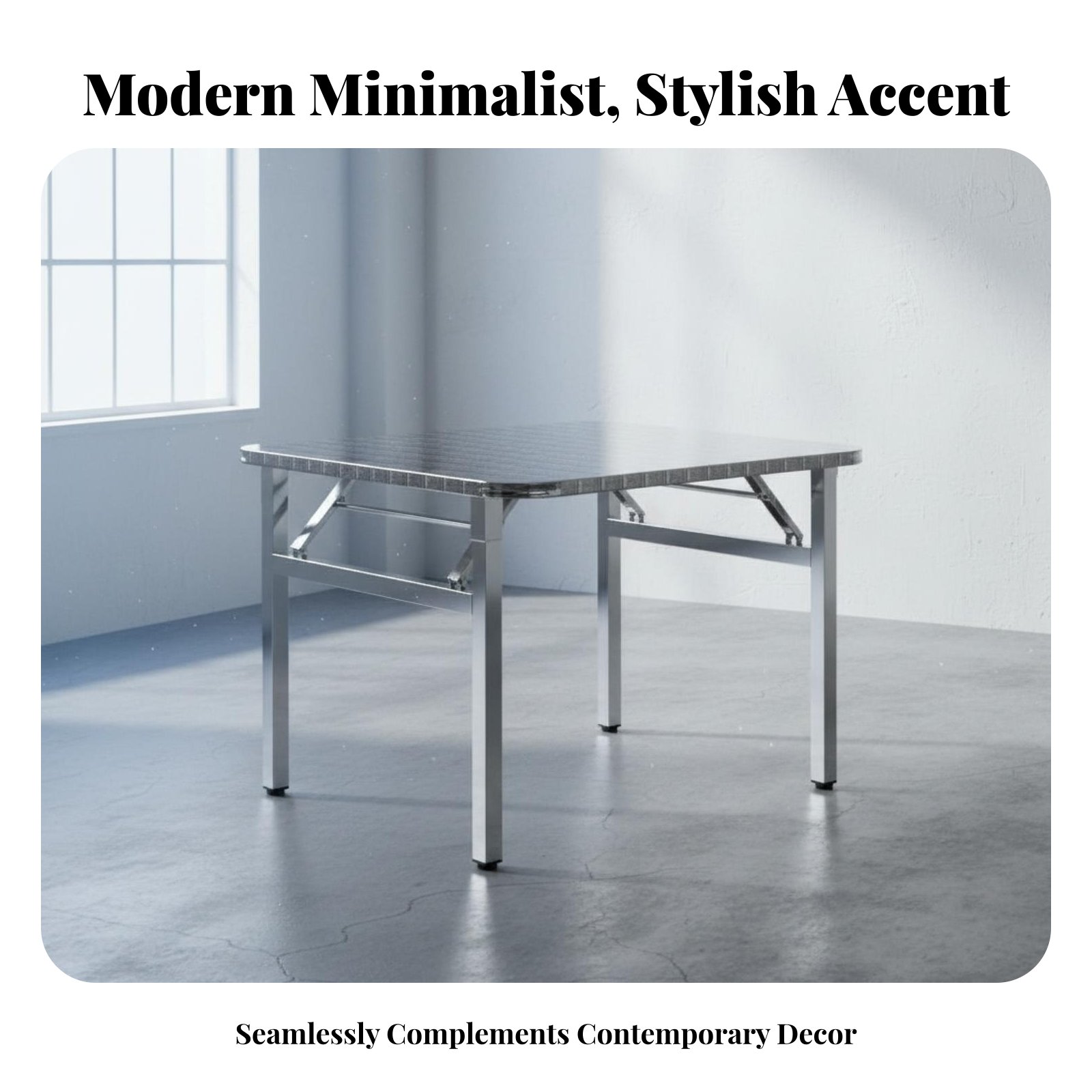 Office Furniture For Home - Rectangular Folding Table Foldable Design Dining