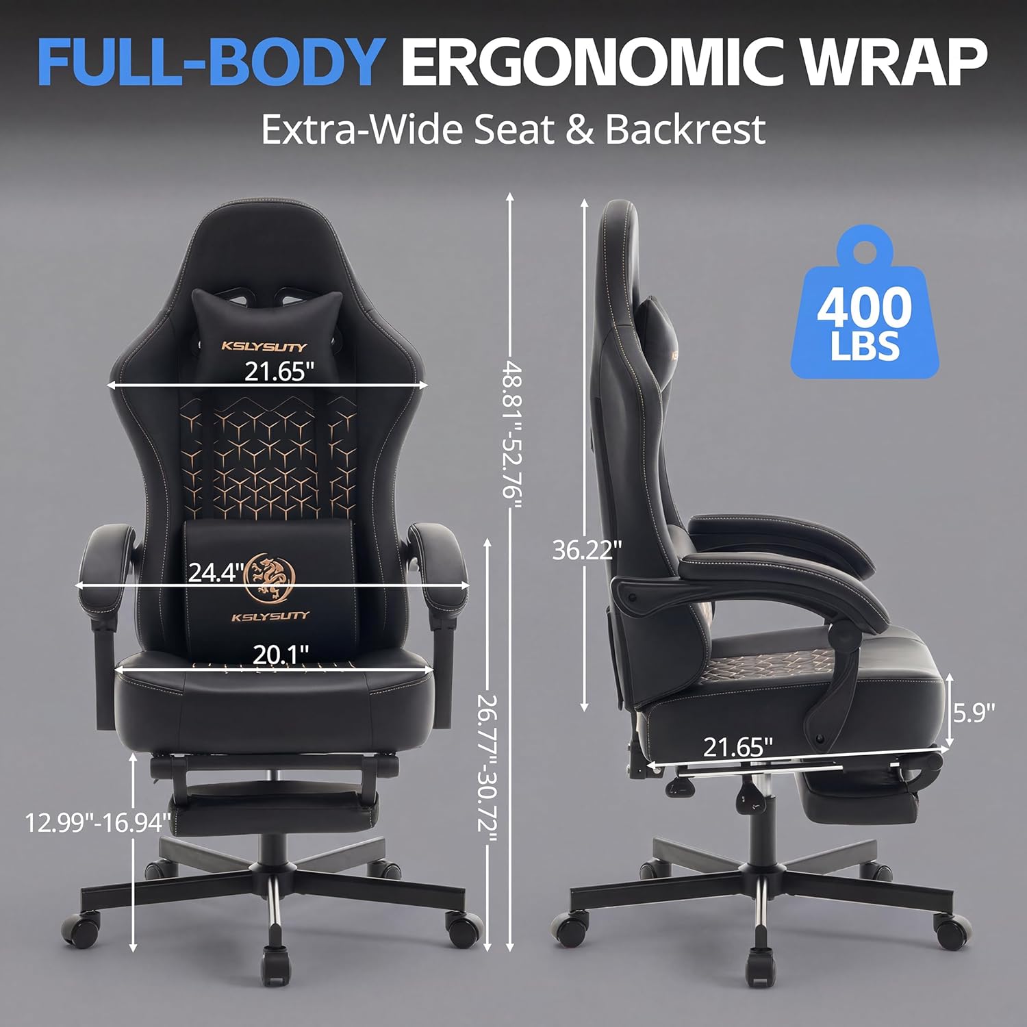 Gaming Chair with Pocket Sprin – обзор и цена Office Footrest Cushion