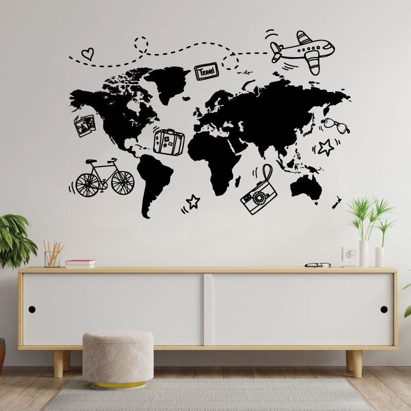 Go Travel World Map Wall Stick – обзор и цена Office Furniture To Go