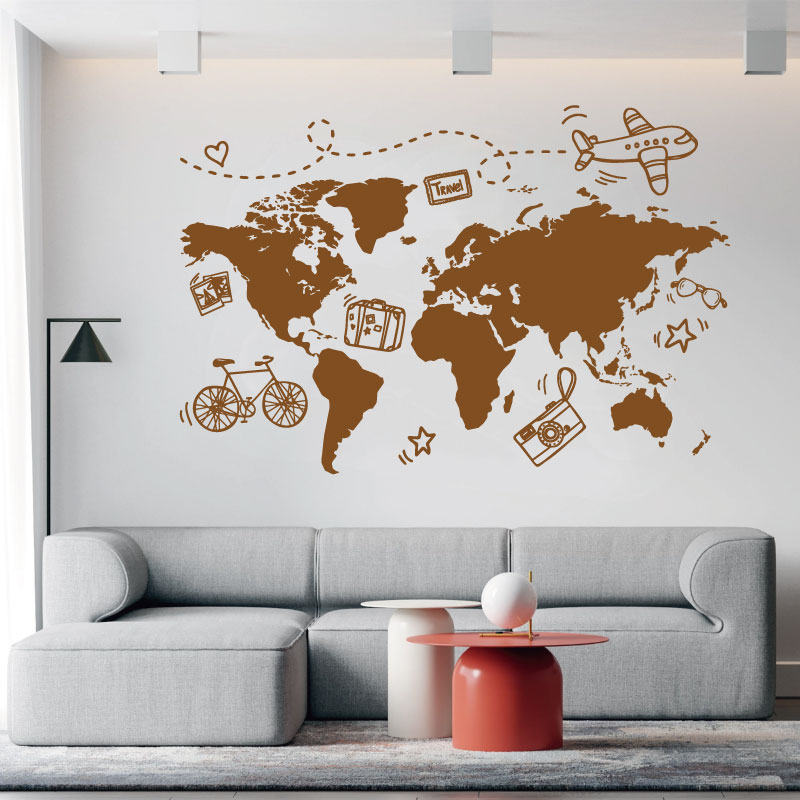 Go Travel World Map Wall Stick – обзор и цена Office Furniture To Go