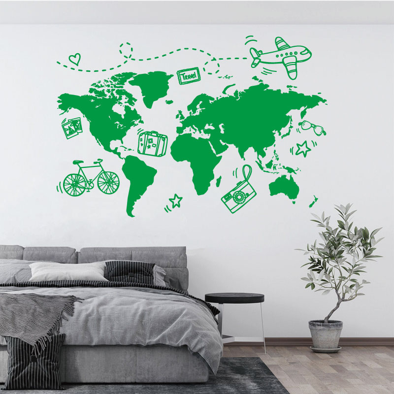 Go Travel World Map Wall Stick – обзор и цена Office Furniture To Go