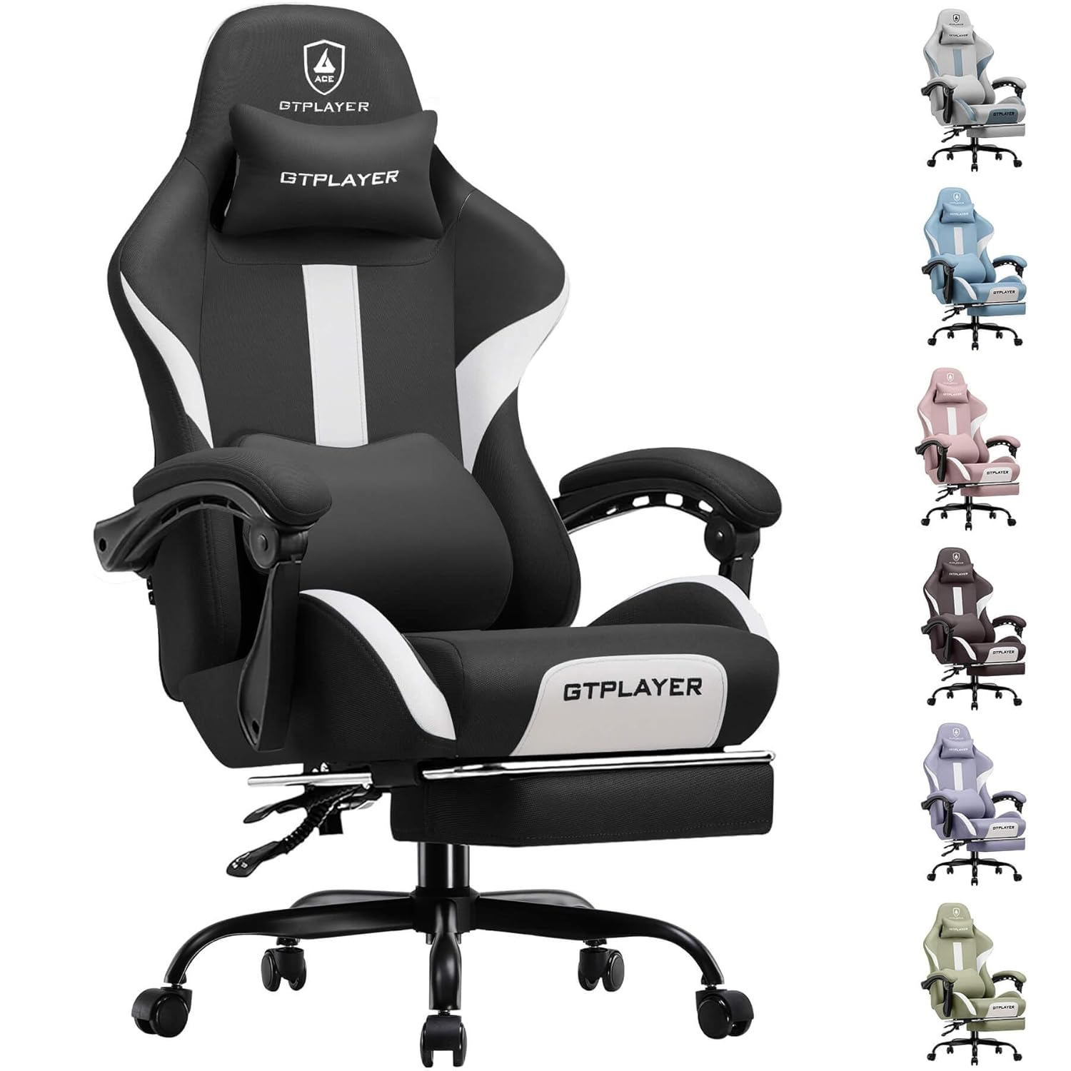 Gaming Chair with Foot Rest &  – обзор и цена Office Footrest Cushion