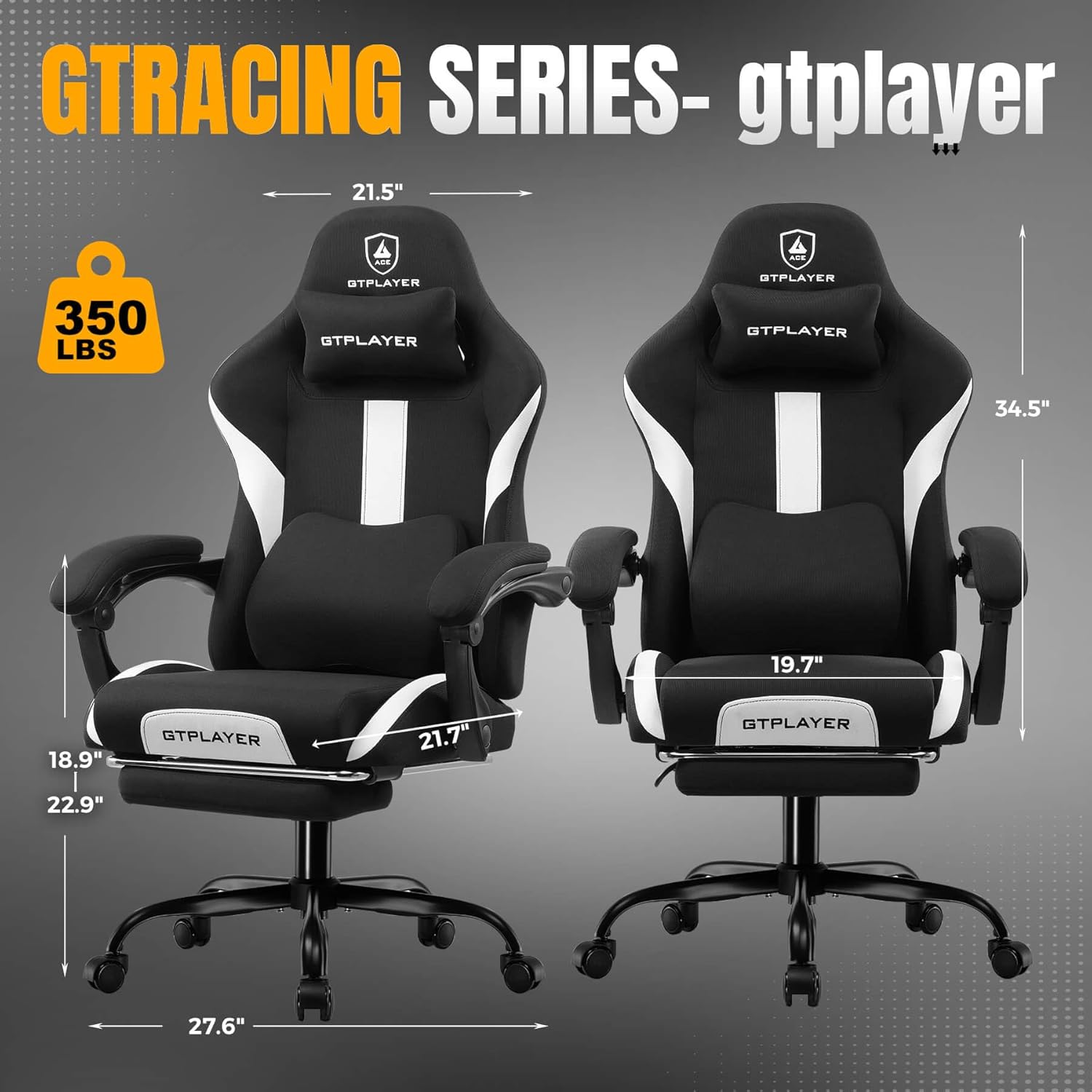 Gaming Chair with Foot Rest &  – обзор и цена Office Footrest Cushion