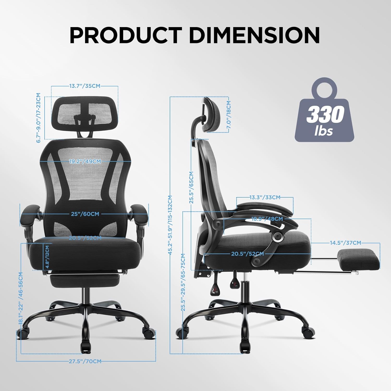 Ergonomic High Back Reclining  – обзор и цена Office Footrest Cushion