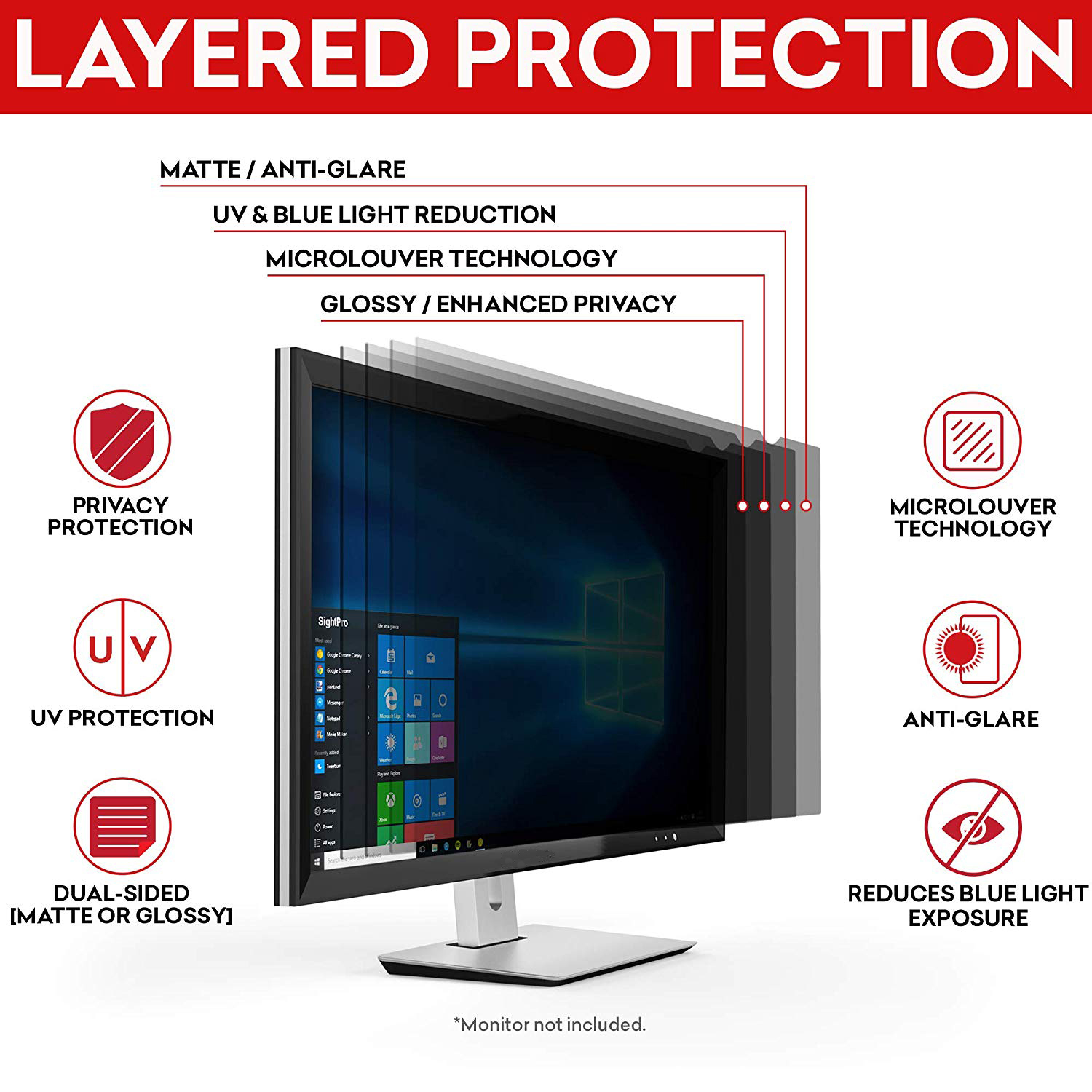 21.5 inch Anti-Glare Computer  – обзор и цена Monitor Privacy Filter