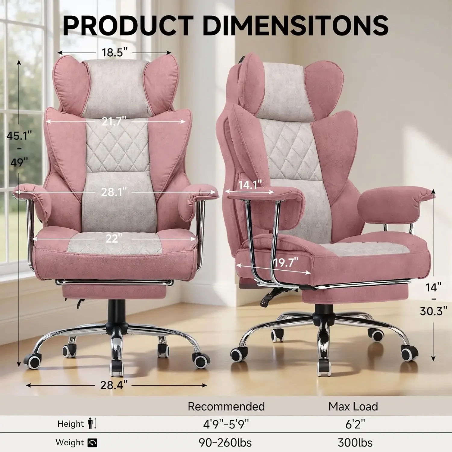 Big and Tall Gaming Chair with – обзор и цена Office Furniture Ergonomic