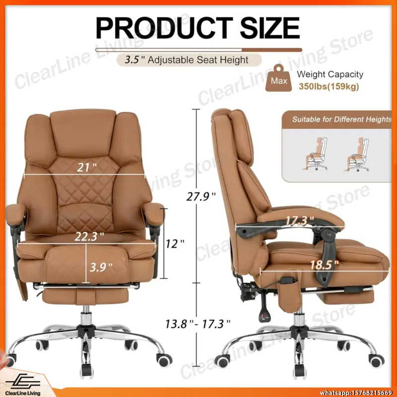 Heated Massage Office Chair wi – обзор и цена Office Footrest Cushion