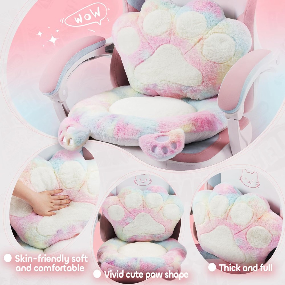 Gaming Chair Cute with Cat Ear – обзор и цена Office Footrest Cushion