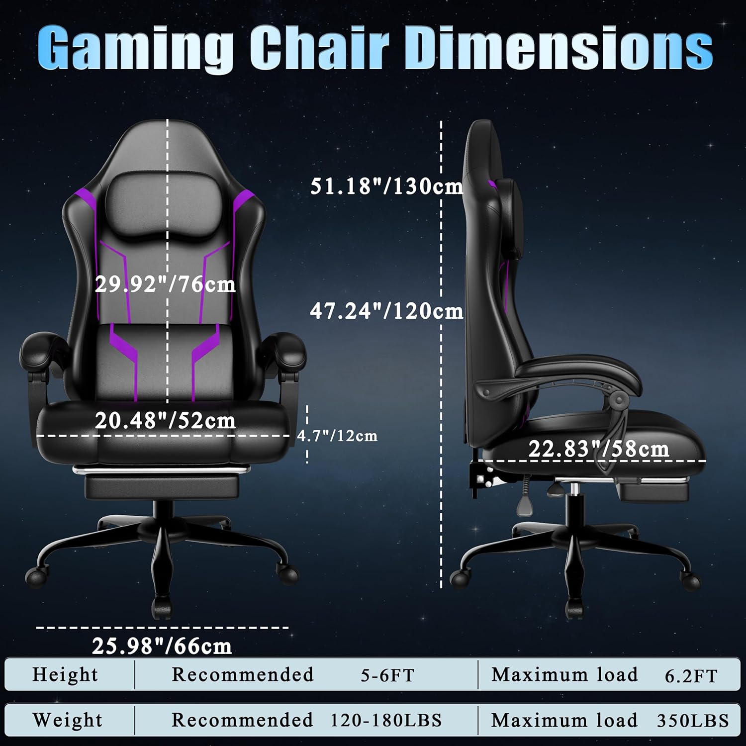 Ergonomic Gaming Chair with Po – обзор и цена Office Footrest Cushion