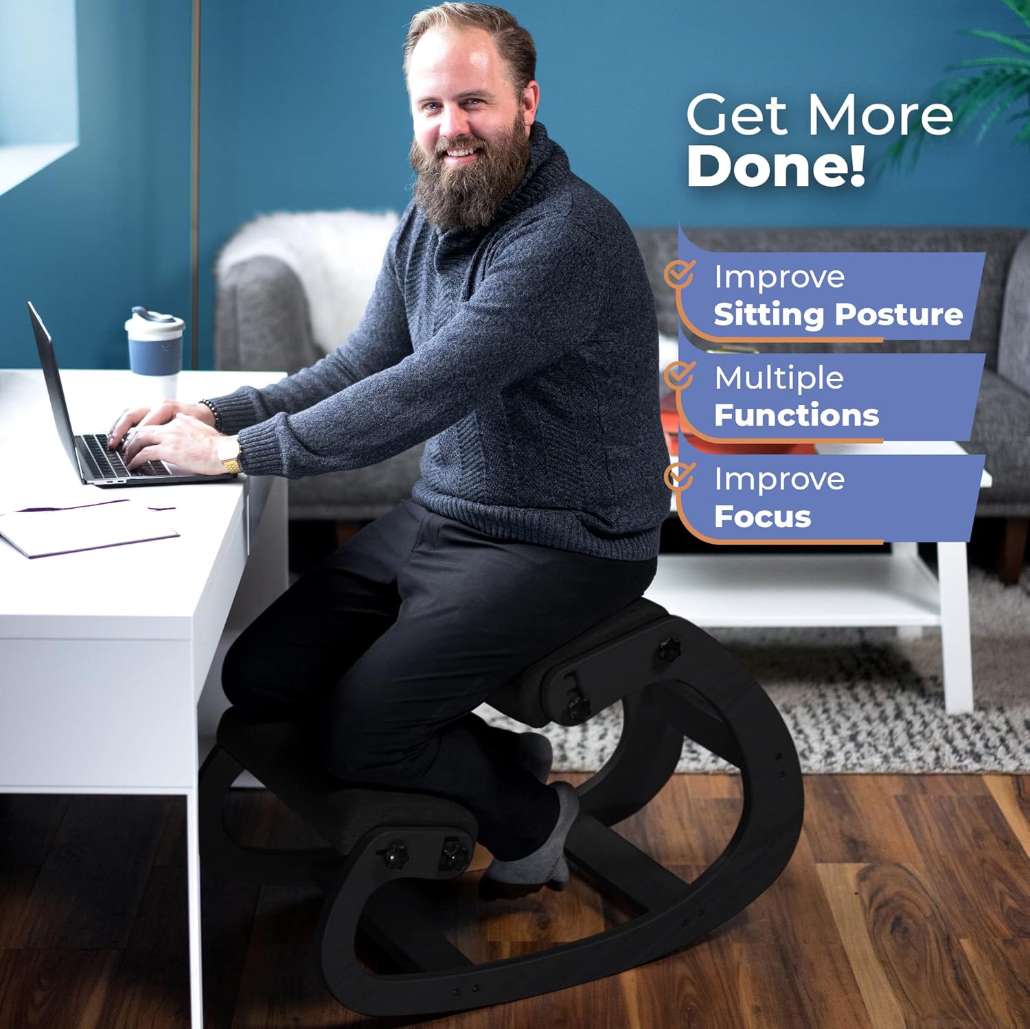 Ergonomic Wooden Kneeling Chai – обзор и цена Office Furniture Ergonomic