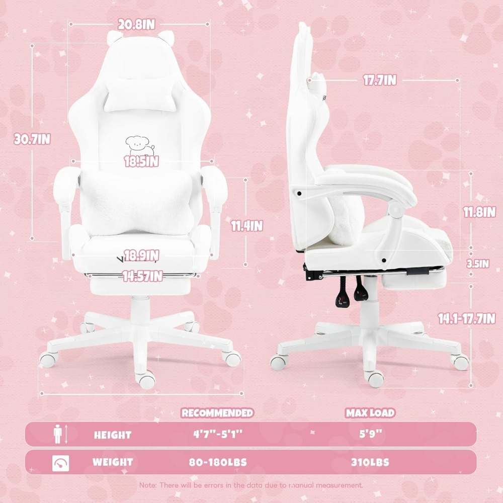 Cute Gaming Chair with Lumbar  – обзор и цена Office Footrest Cushion