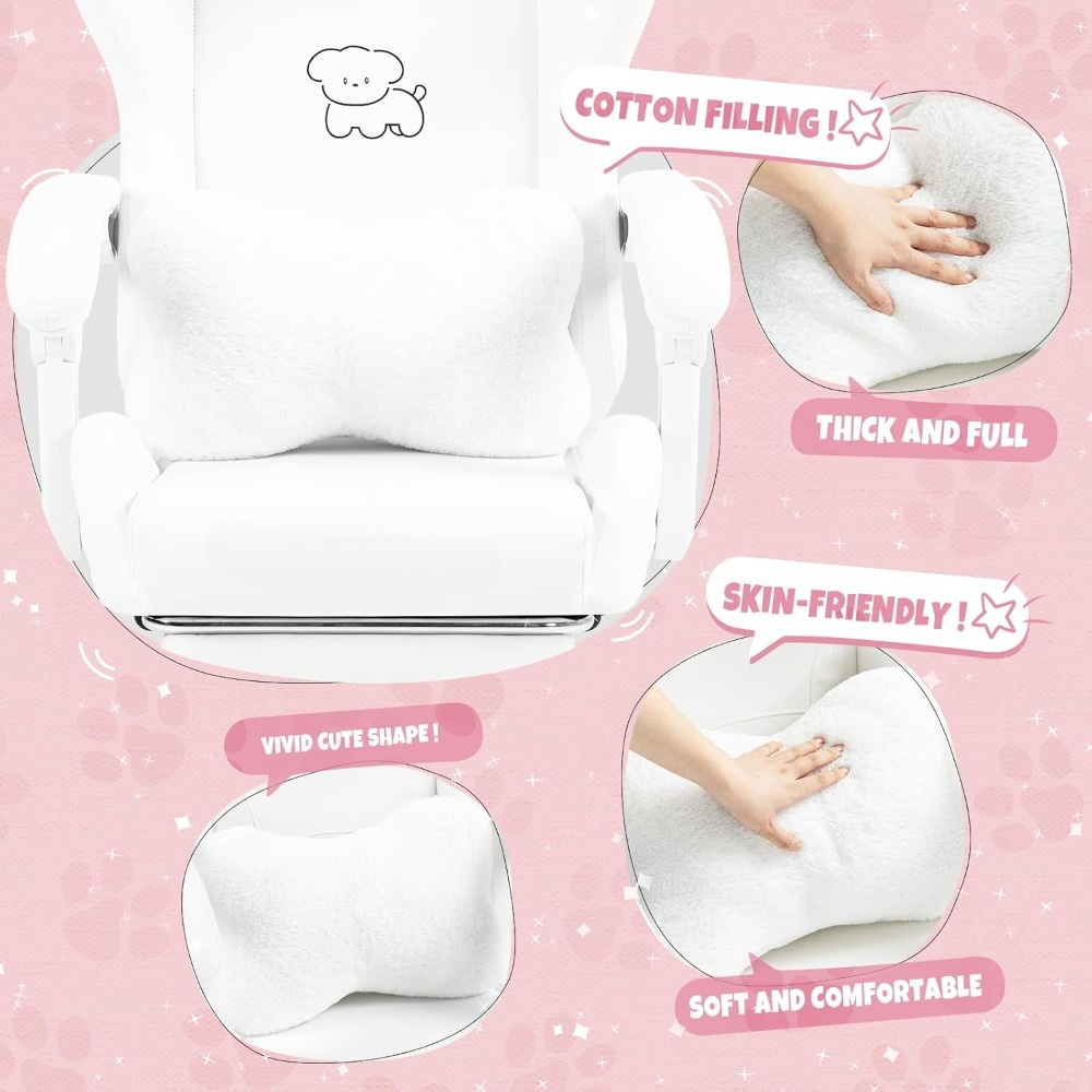 Cute Gaming Chair with Lumbar  – обзор и цена Office Footrest Cushion