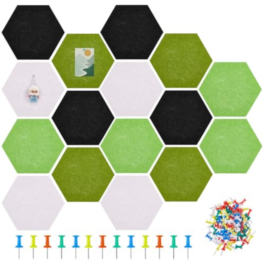 16Pcs 4 Colors Hexagon Felt Co – обзор и цена Bulletin Board Cork