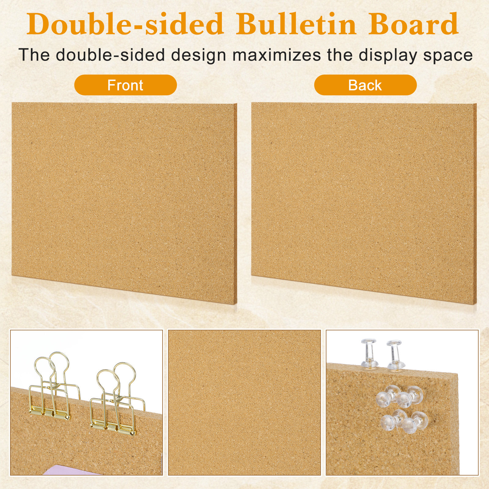 Pin Board Cork Bulletin Wooden – обзор и цена Bulletin Board Cork