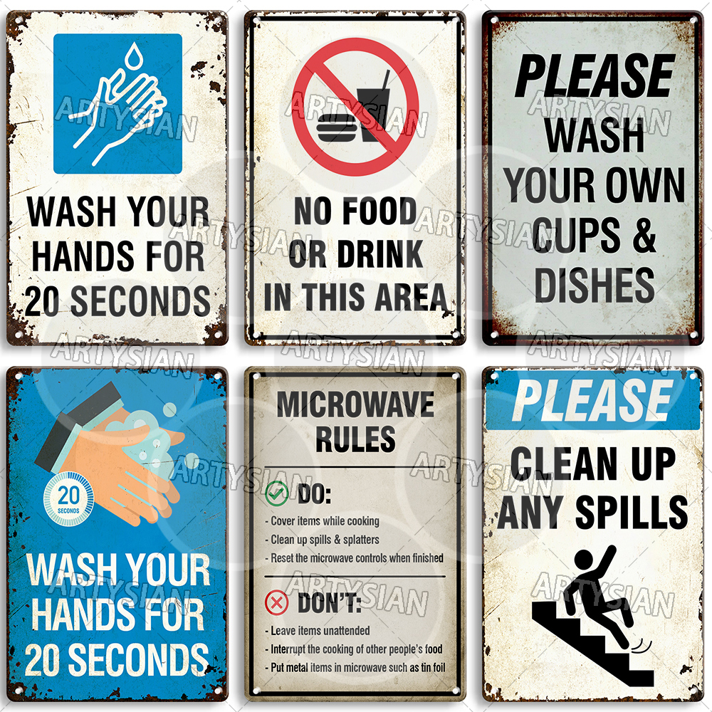 Hygiene Metal Sign No Shoes No – обзор и цена Office Furniture Direct