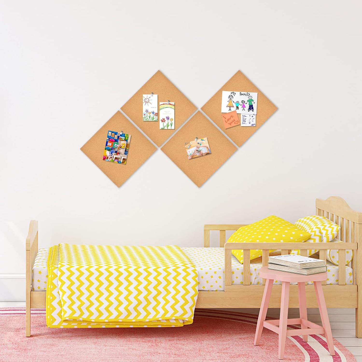 2/4/6 Pieces of Square Cork Bo – обзор и цена Bulletin Board Cork