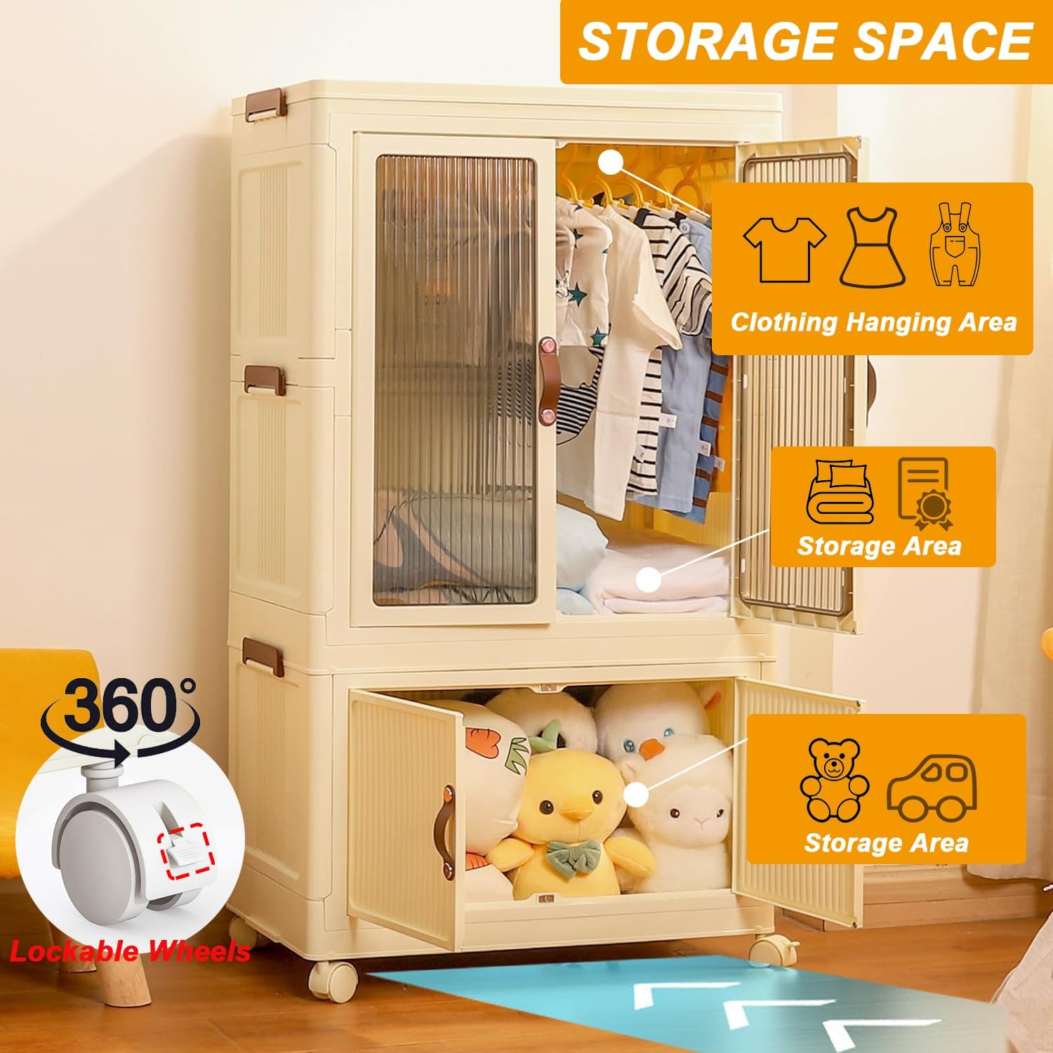 Foldable Wardrobe Cabinet with – обзор и цена Office Furniture For Home