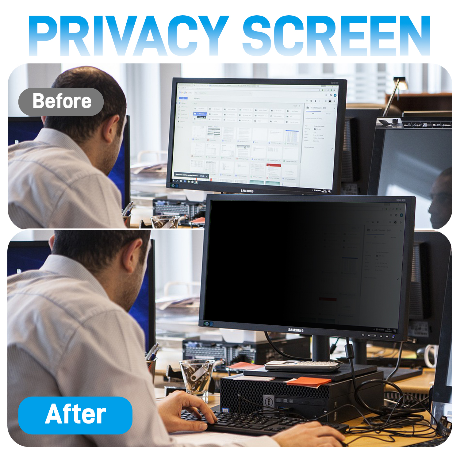 Large Size Privacy Screen Prot – обзор и цена Monitor Privacy Filter