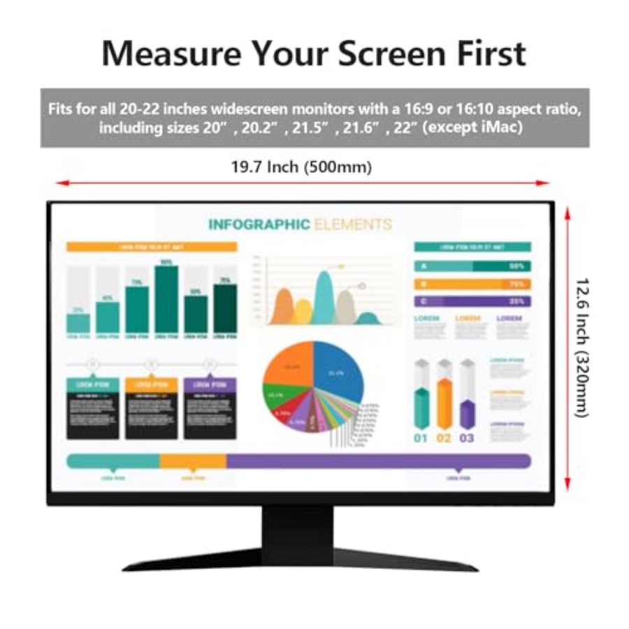 2 Pack Computer Privacy Screen – обзор и цена Monitor Privacy Filter