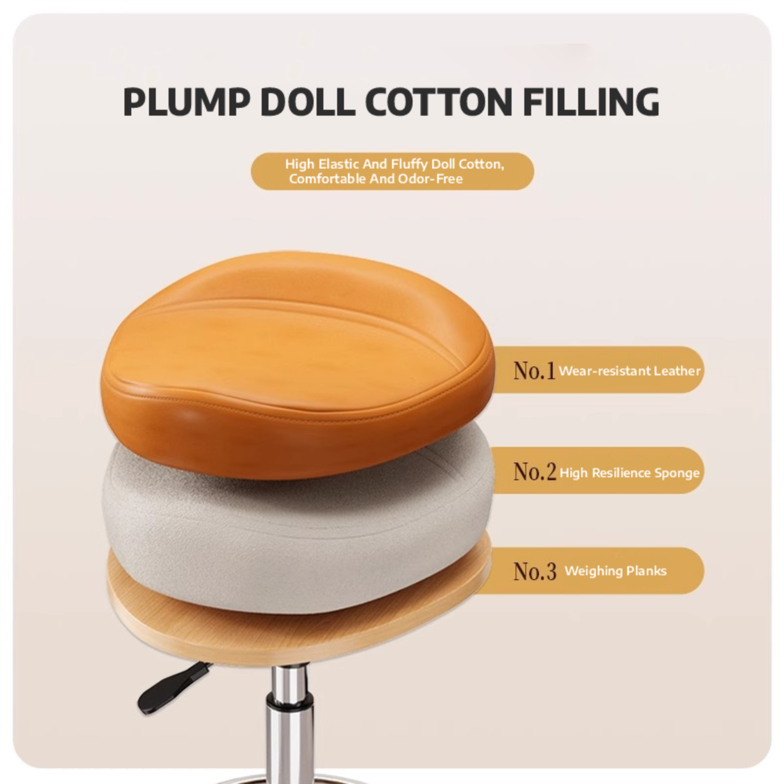 Saddle Stool Rolling Swivel SP – обзор и цена Office Furniture Ergonomic