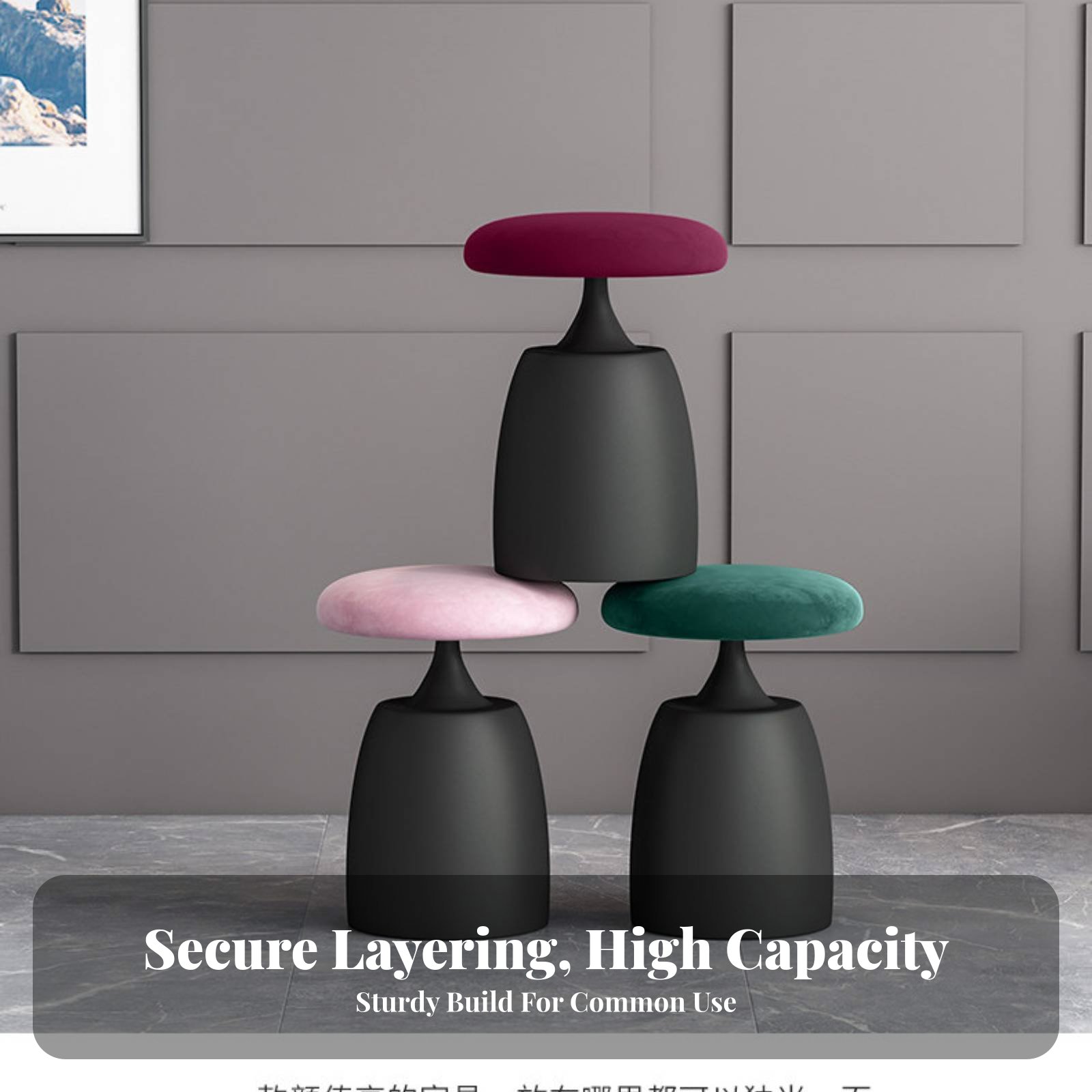 Round Upholstered Pouf Light L – обзор и цена Office Furniture For Home