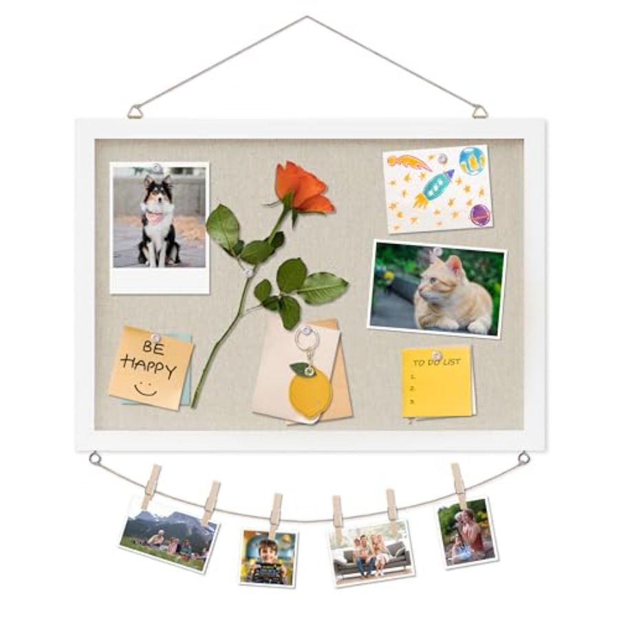 Cork Board with Linen White, B – обзор и цена Bulletin Board Cork