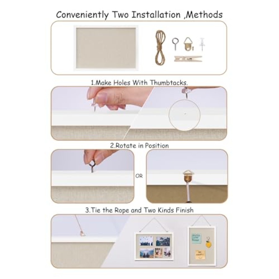 Cork Board with Linen White, B – обзор и цена Bulletin Board Cork
