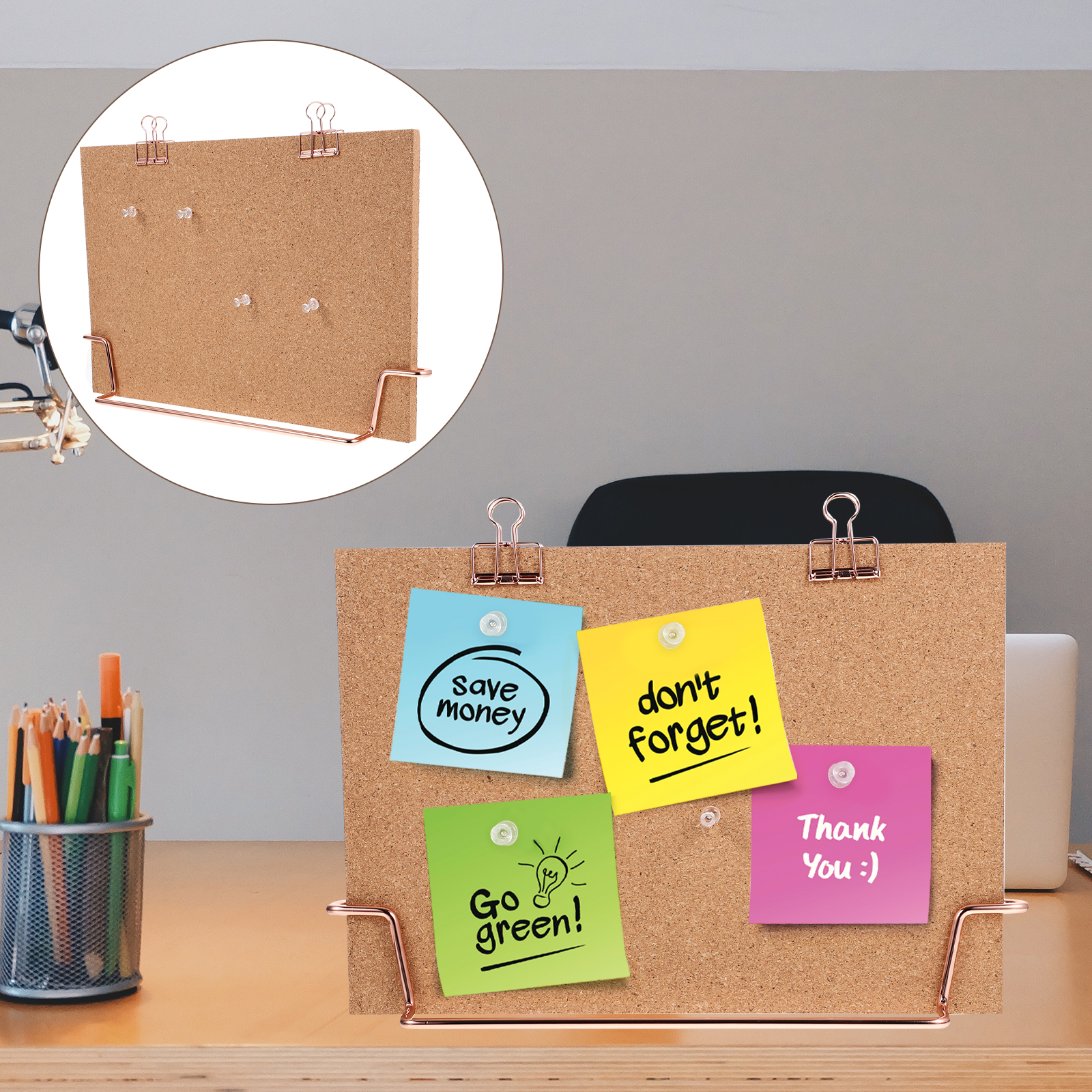 Cork Bulletin Board A4 Golden  – обзор и цена Bulletin Board Cork
