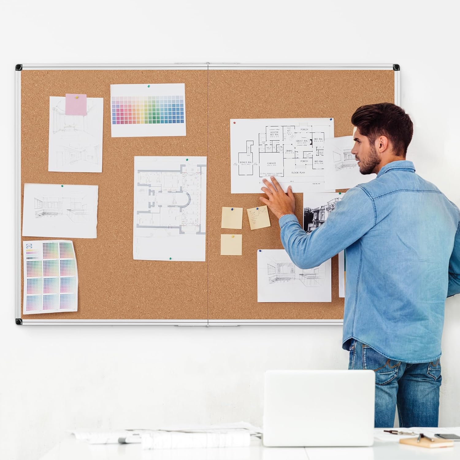 Cork Board Bulletin Board 36x4 – обзор и цена Bulletin Board Cork