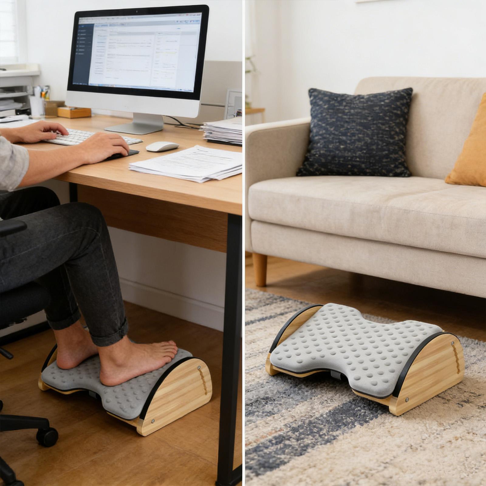 Adjustable Office Bamboo Footr – обзор и цена Office Footrest Cushion