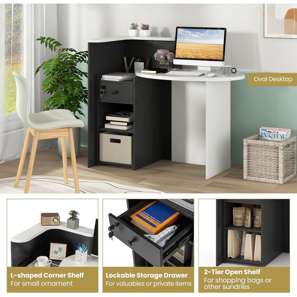 Front Counter Desk with Lockab – обзор и цена Office Furniture Store