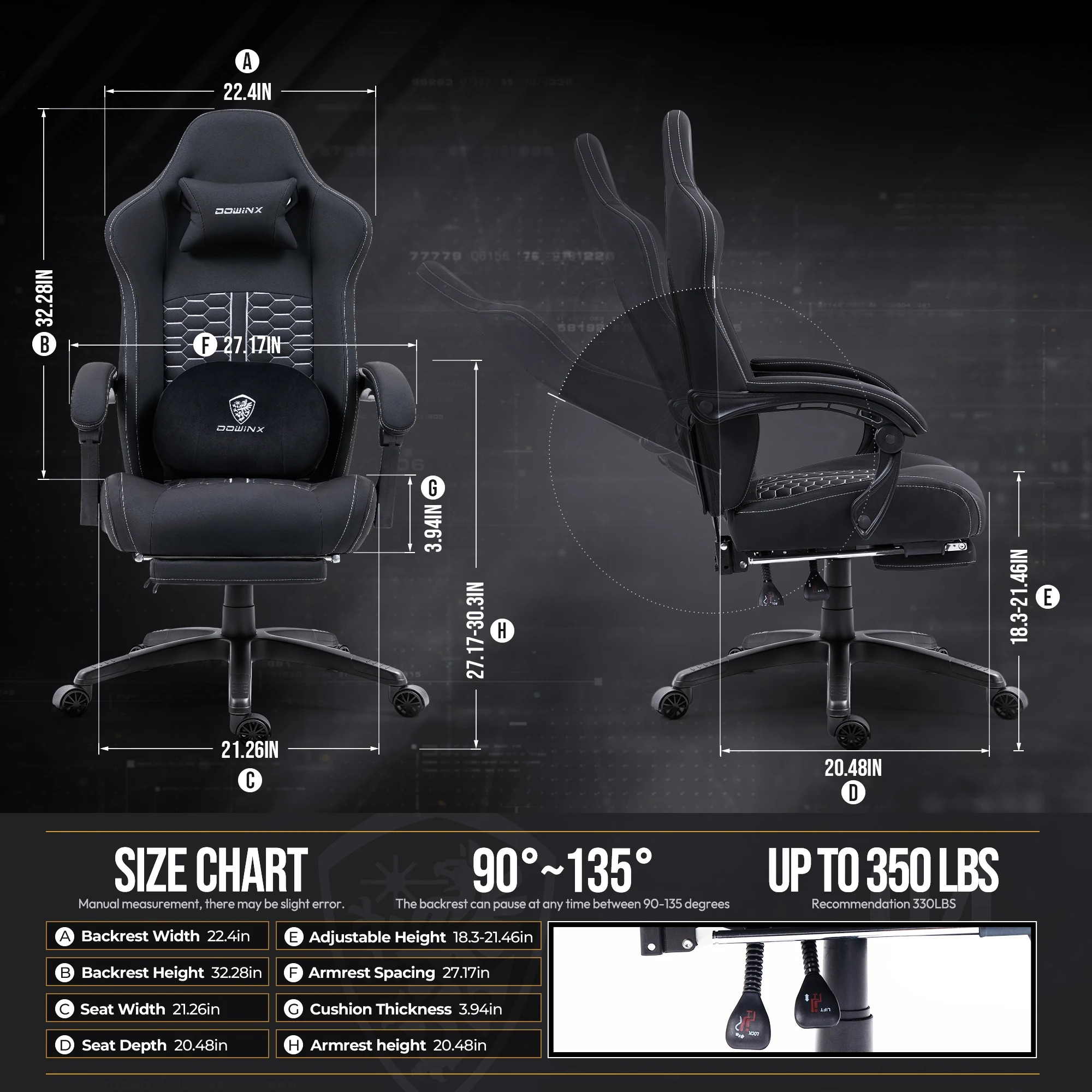 Ergonomic Gaming Computer Chai – обзор и цена Office Footrest Cushion