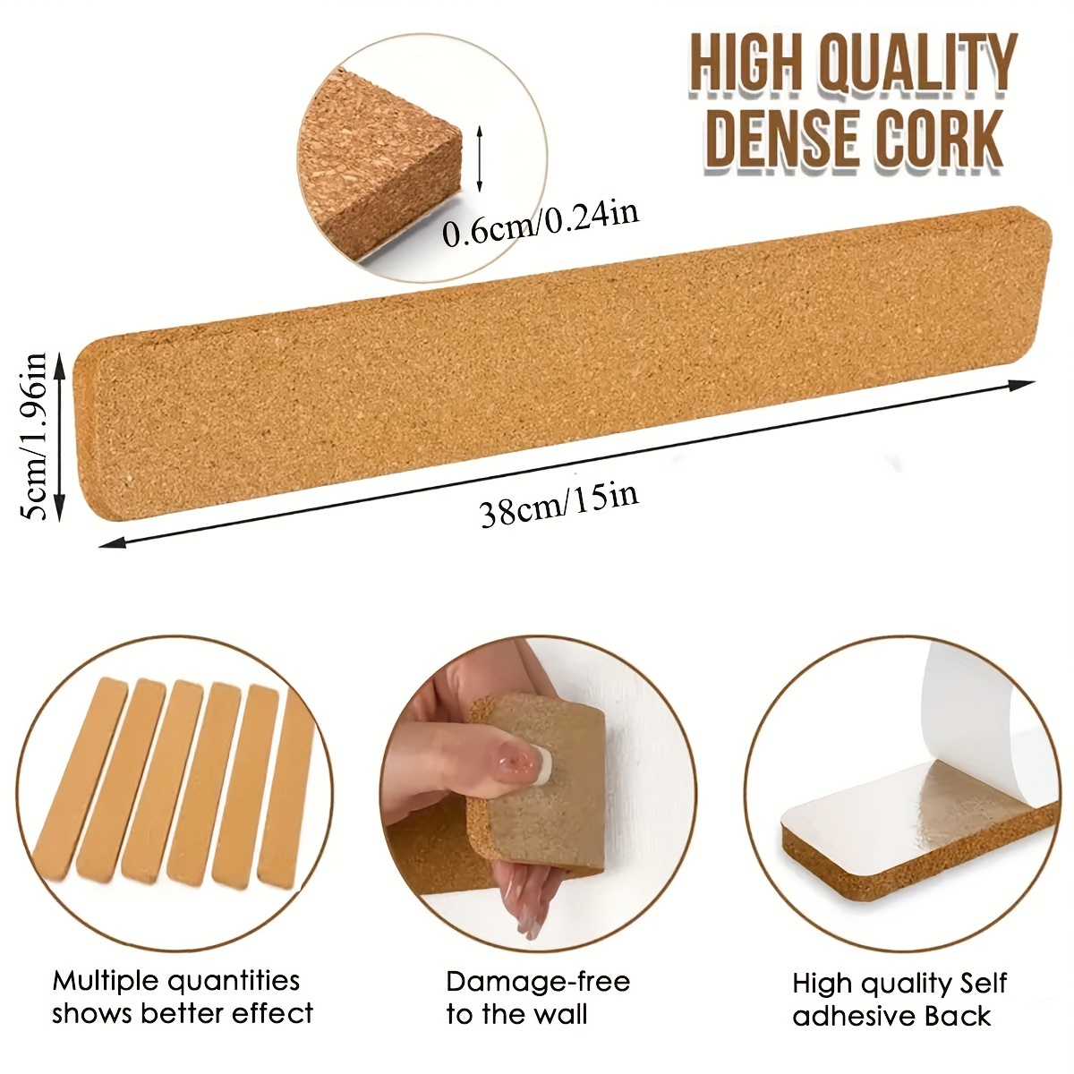 Long Cork Board Strips, Cork F – обзор и цена Bulletin Board Cork